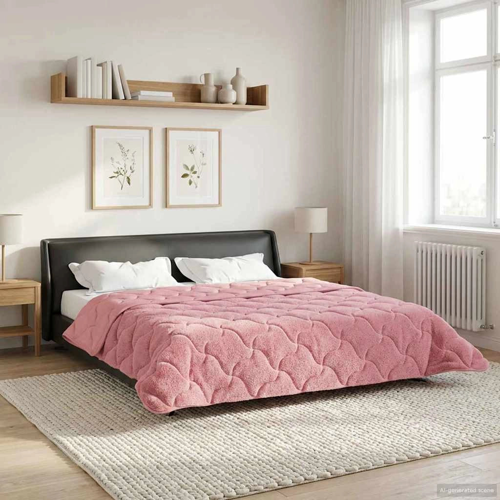Duvet Invernale 220 x 260 cm Inverno Rosa Traspirante 42026347