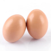 Set di uova in legno da 40 - aiuto alla nidificazione - uova di gesso - giocattolo in legno per bambini - resistente allo shock - legno naturale - 6 x 4,3 cm