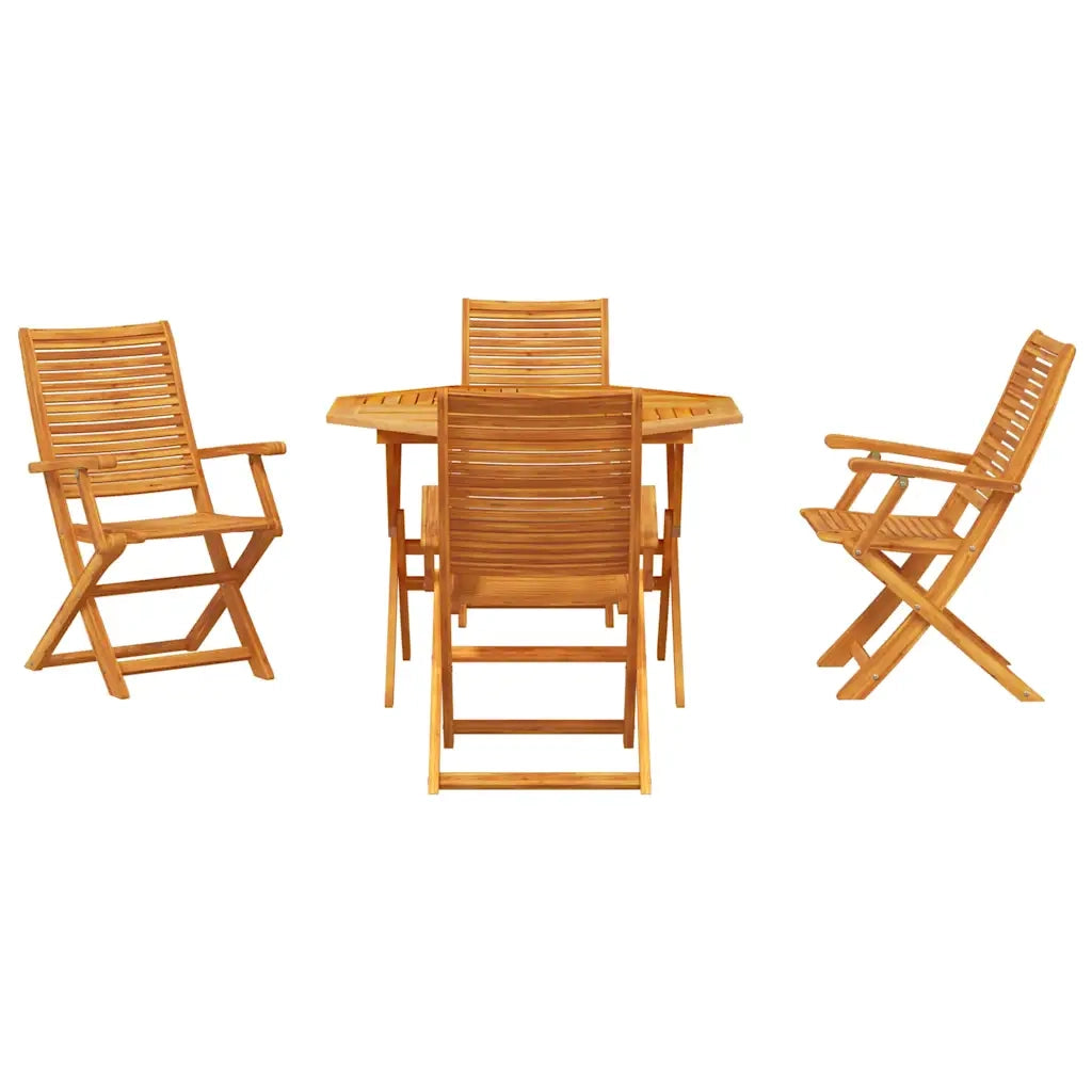 Set da Pranzo per Giardino 5 pcs Marrone 3375707