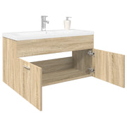 Mobile da Bagno con Lavabo Integrato Rovere Sonoma 3325016