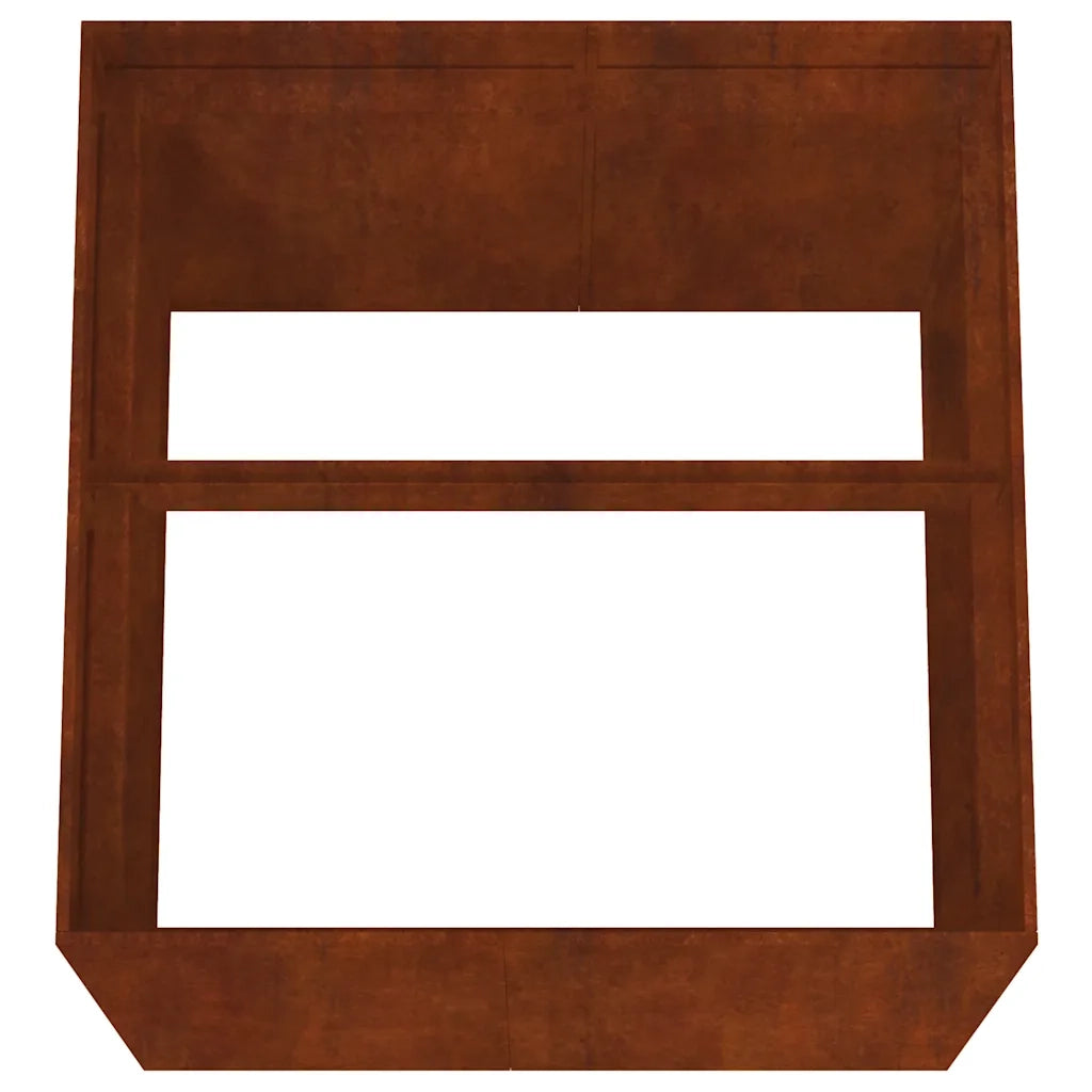 Fioriera 80x80x80 cm in Acciaio Corten