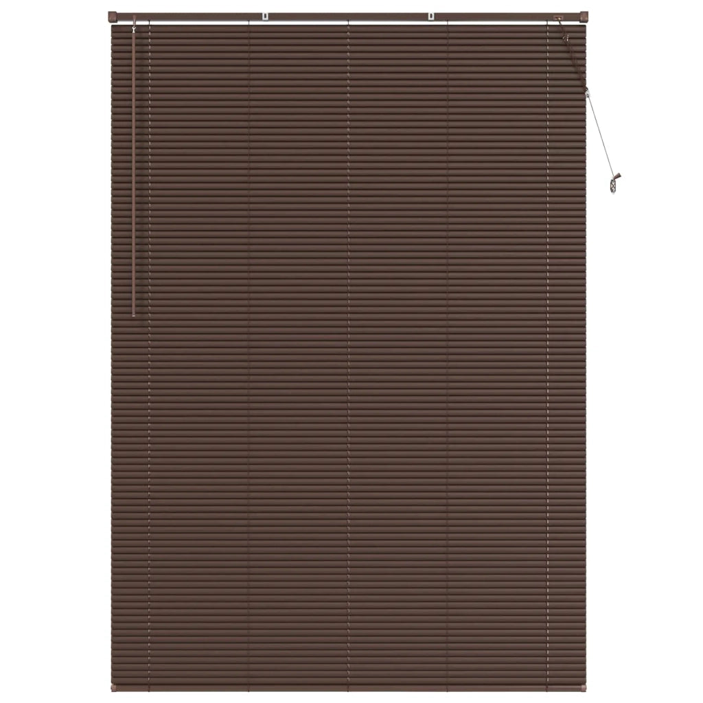 Tenda Veneziana Marrone Scuro con Motivo 213 x 150 cm PVC 42003808