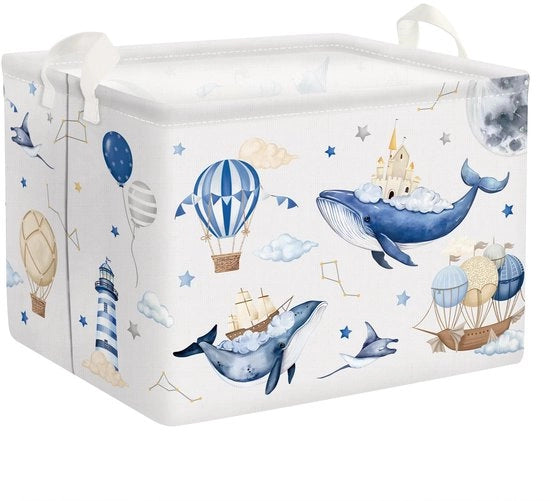 Cassa per Abbigliamento Volante con Maniglia per Bambini con Cassetto Opportuno per Ragazzi e Ragazze, 40 * 30 * 30 cm