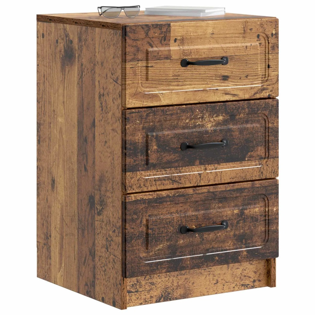 Armadio da Notte con cassetto Legno antico 43 x 41 x 63,5 cm 895713