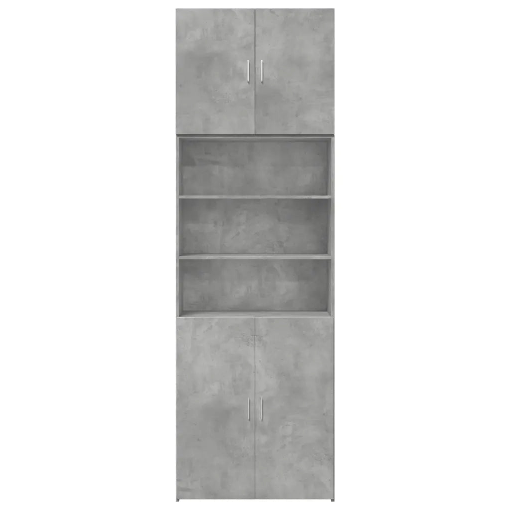 Credenza Grigio Cemento 80x42,5x249 cm in Legno Multistrato 3281360