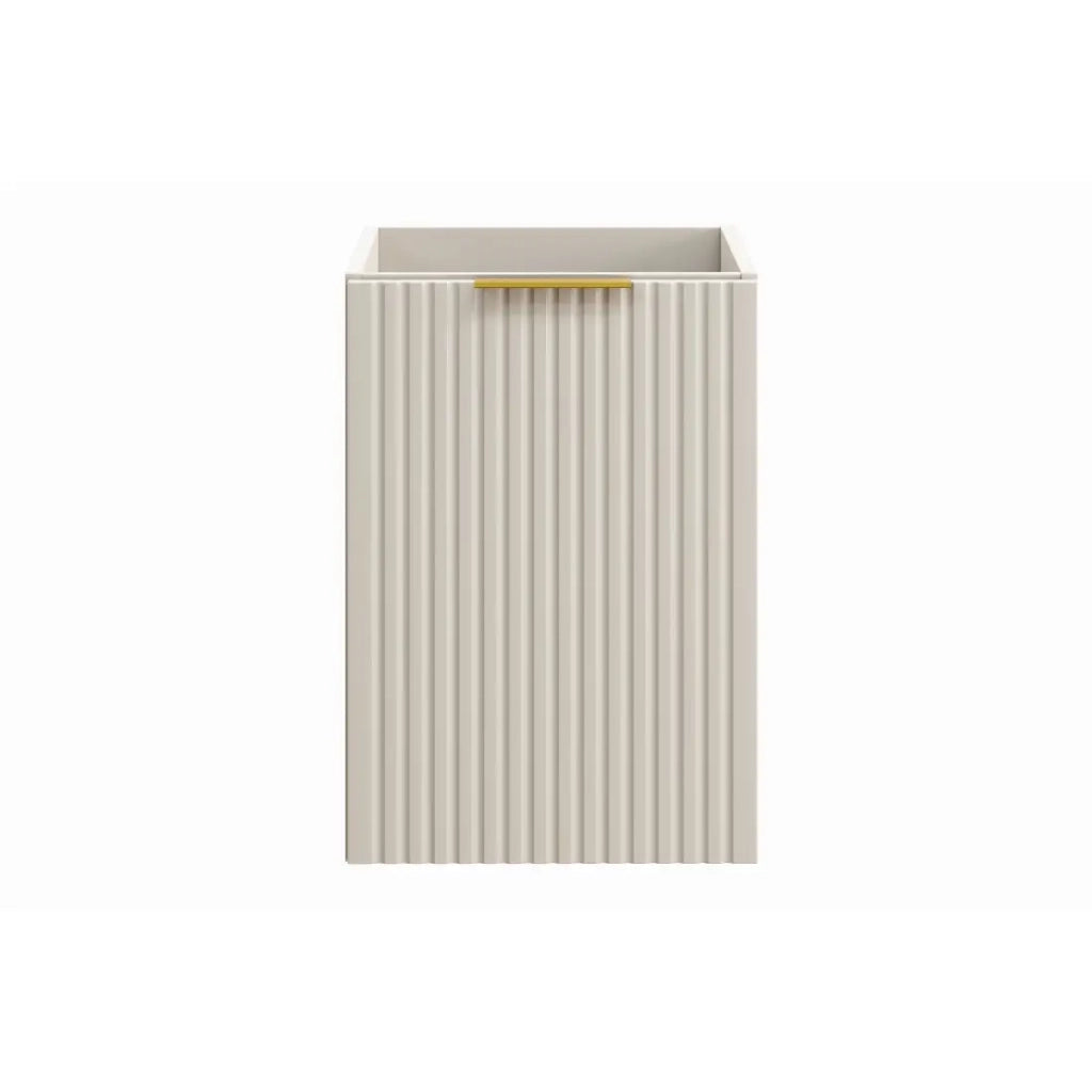 Mobile da bagno NOXERA - 40 cm - Cesto per la biancheria - Beige opaco - Sospeso