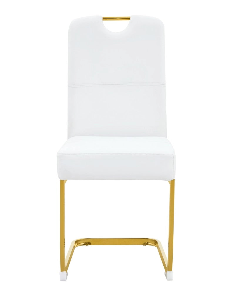 Set 2 Sedie da Pranzo ¨C Minimal ¨C Bianche, Design Ergonomico, Imbottite, Struttura Resistente