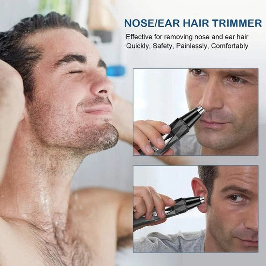 Kit di rasatura elettrica per capelli, barba e sopracciglia per uomini
