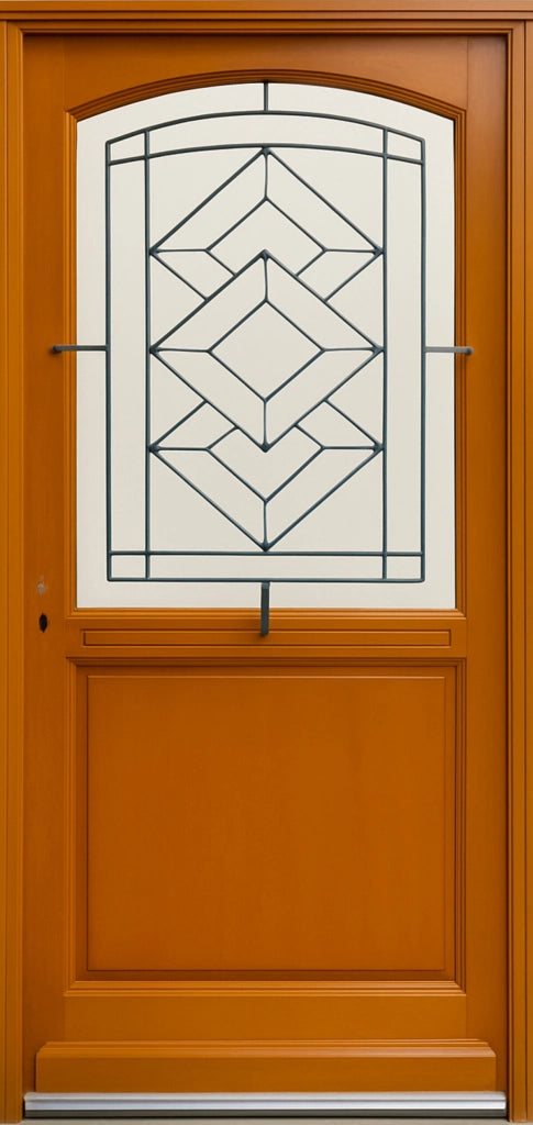 Porta d'ingresso in legno ELIOTH 215X90 a destra a spinta (dimensioni della tabella) senza maniglia