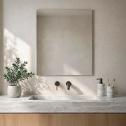 Specchio bagno 60x70 cm reversibile a filo lucido