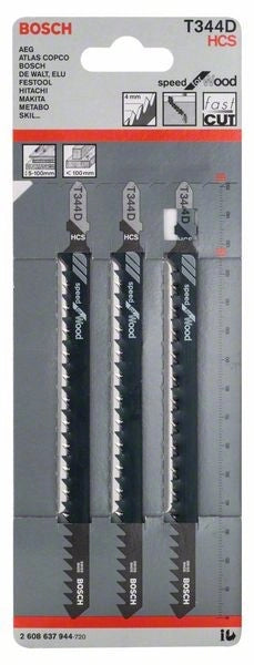 2608637944 - Set 3 lame per seghetto alternativo T 344 D Speed for Wood