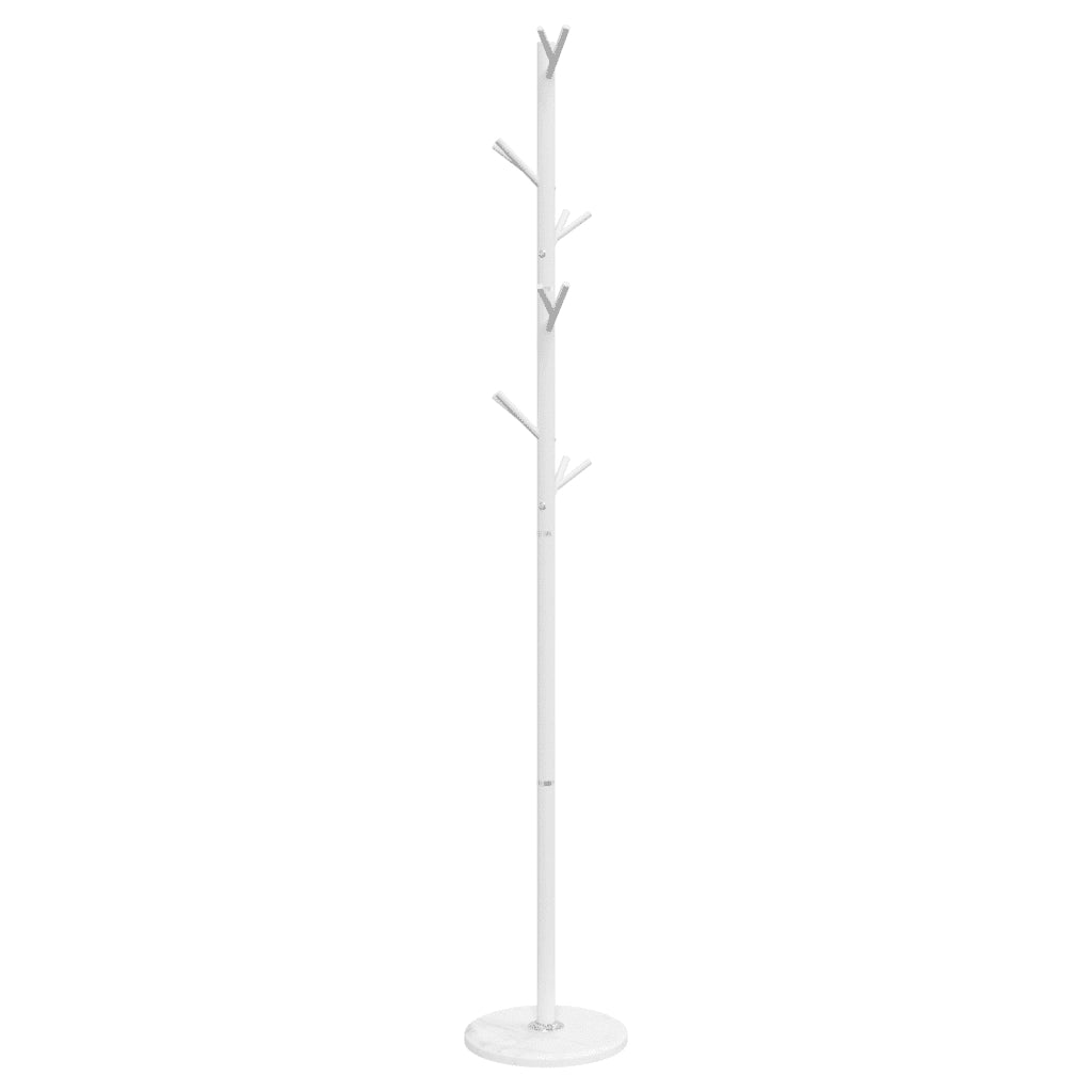 Appendiabiti Bianco 175 cm in Ferro Verniciato a Polvere