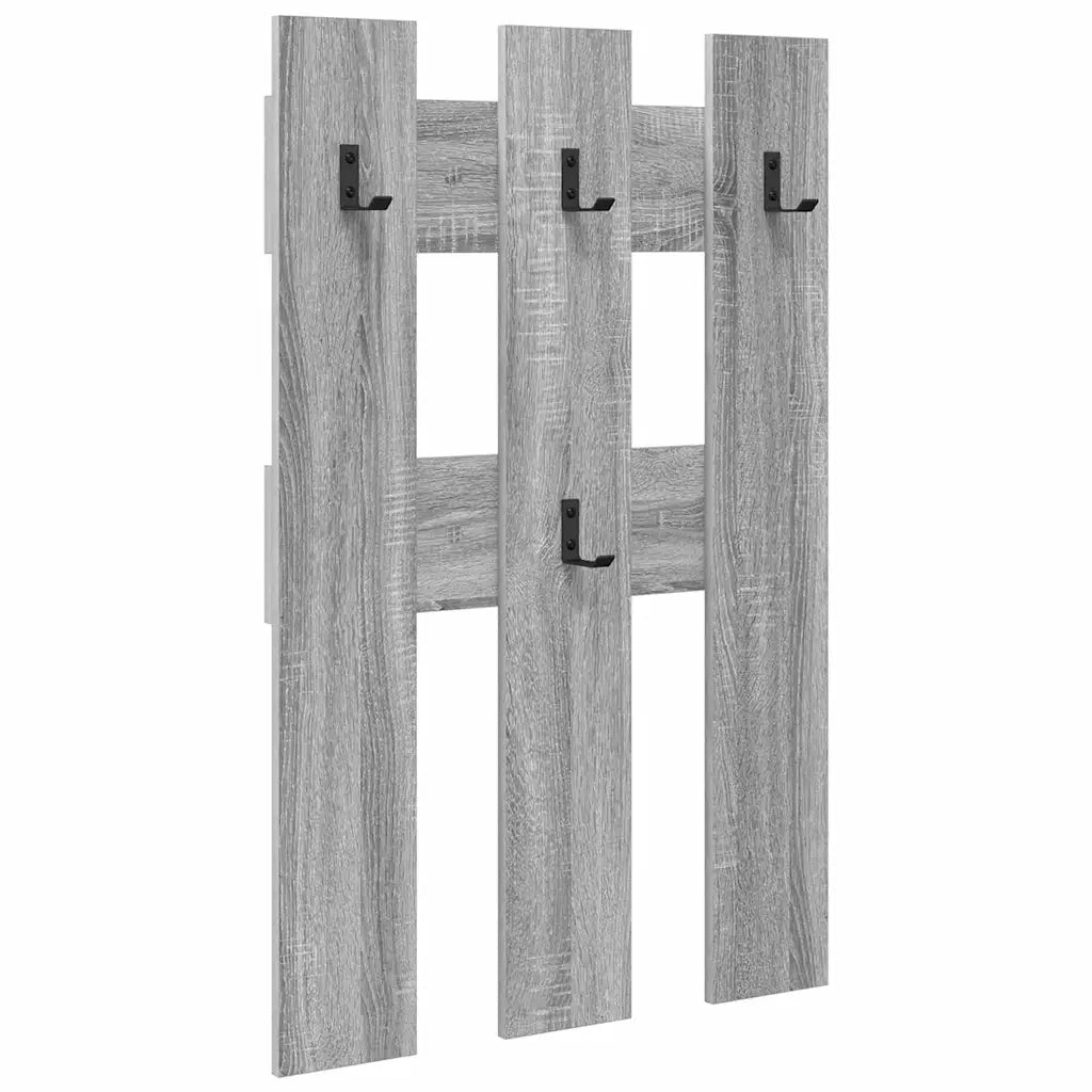 Appendiabiti a muro A parete Grigio Sonoma 65 x 3 x 100 cm 874504