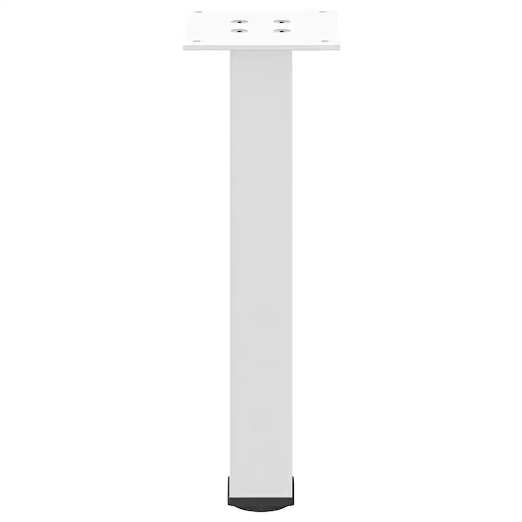 Gambe per Tavolino da Caff¨¨ 4 pz-Set di 4 Gamba per Tavolo Bianche 30-32 cm Acciaio 712376