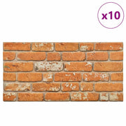Pannelli da parete 10 pz Mattone 100 x 50 cm Schiuma EPS CFW3308147