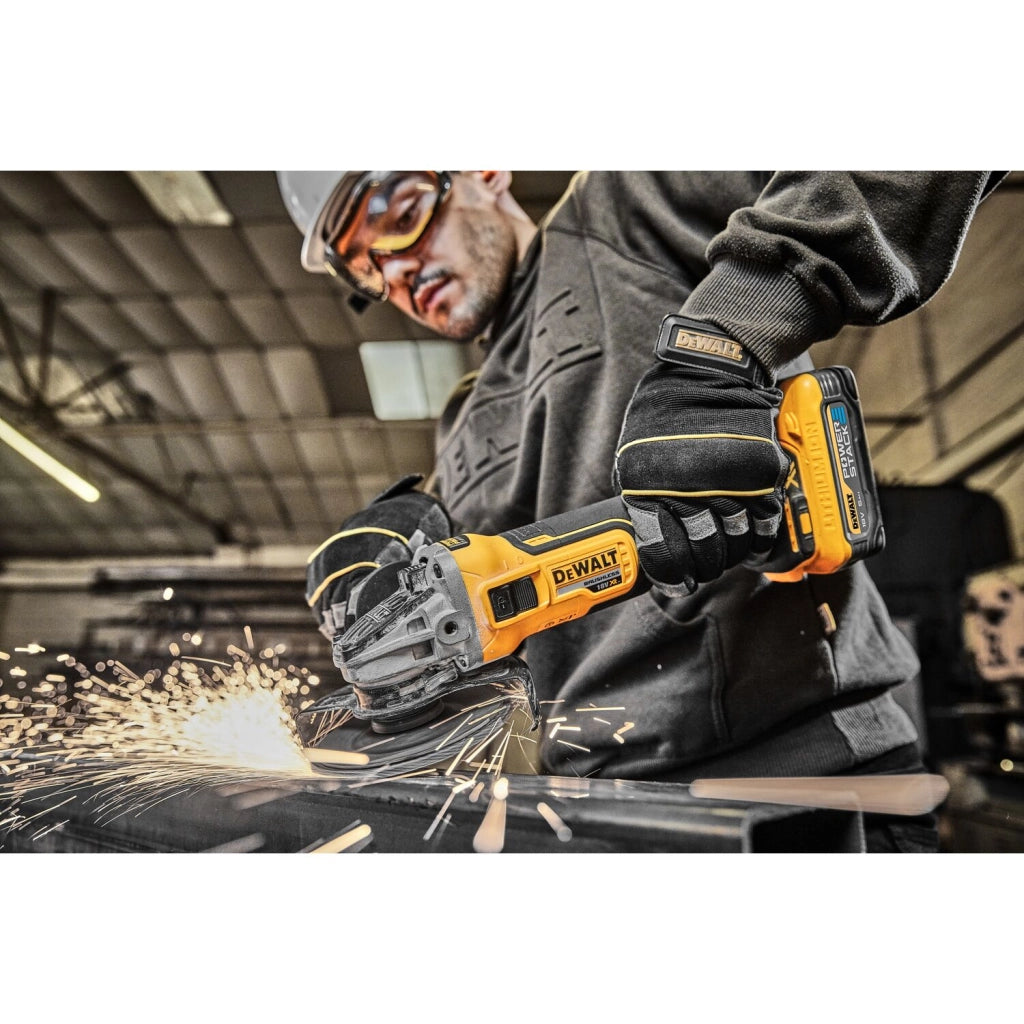 Smerigliatrice angolare DeWalt DCG405H2T 18V 125mm con batterie Powerstack 5.0Ah