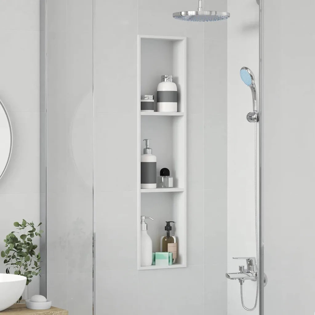 Nicchia per doccia Bianco 90 x 20 x 9,5 cm Acciaio inossidabile CFW3722500