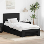 Struttura del letto Nero 80 x 200 cm Legno multistrato