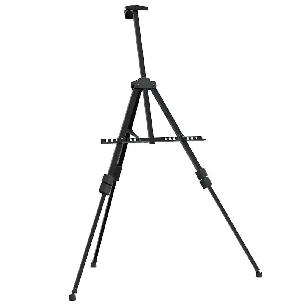 Cavalletto Espositivo Regolabile Nero in Metallo 93492