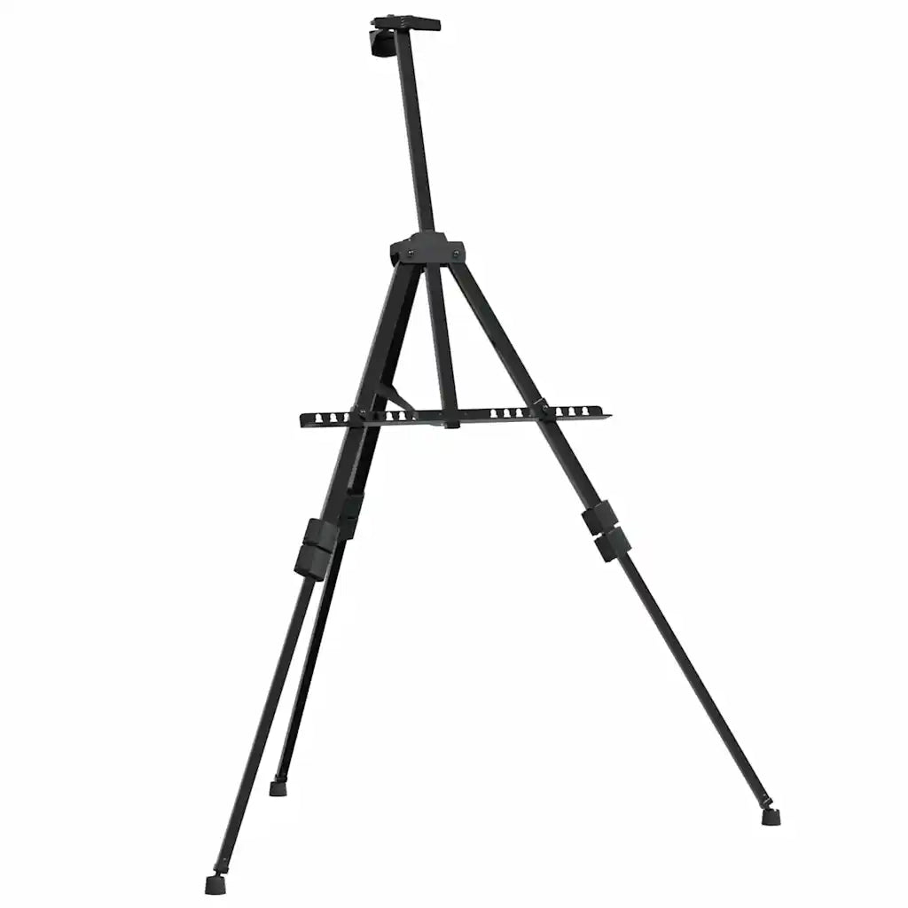 Cavalletto Espositivo Regolabile Nero in Metallo 93492