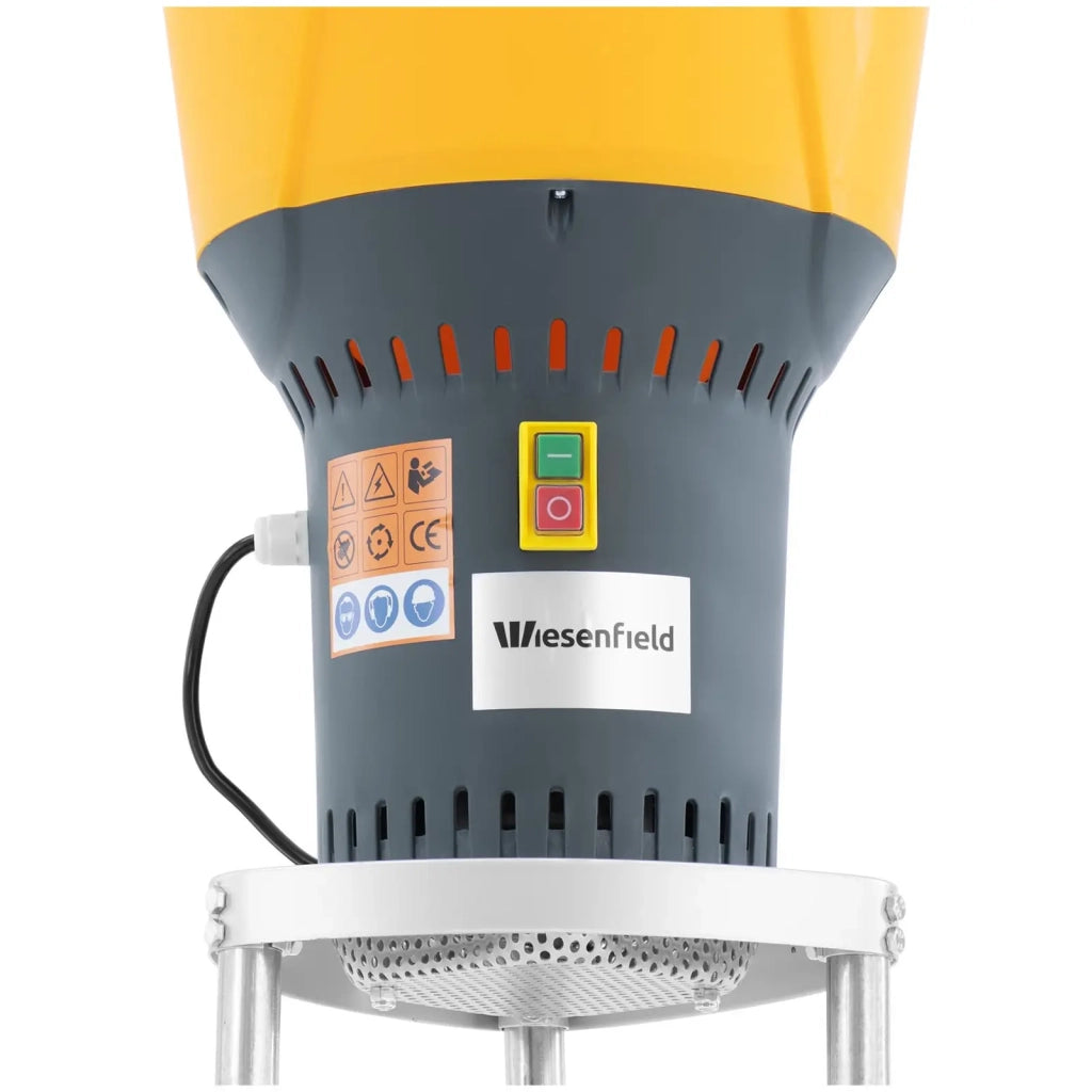 Mulino elettrico per cereali 400 kg/h 1300 watt con supporto in acciaio inox lega di alluminio PP ferro verniciato a polvere nero 14_0009418