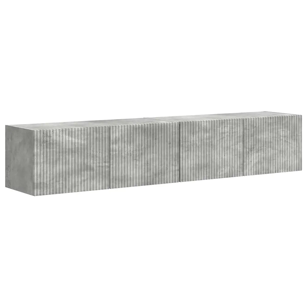 Mobile TV da parete 2 pcs Calcestruzzo 78,5 x 31 x 29,5 cm 892216