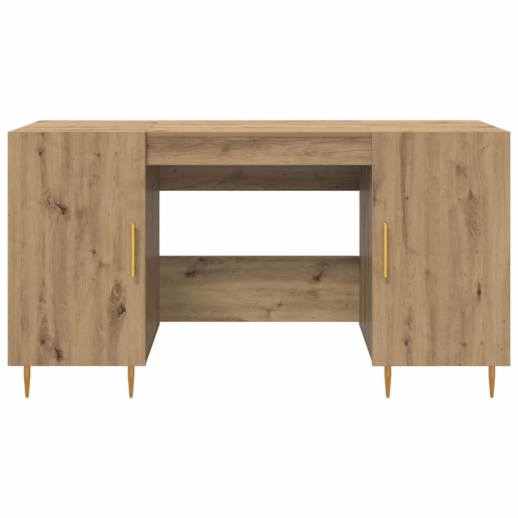 Scrivania rovere artigianale 140 x 50 x 75 cm Legno multistrato 879526