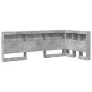 Testiera | Testata contenitore Grigio cemento 90 cm Legno multistrato