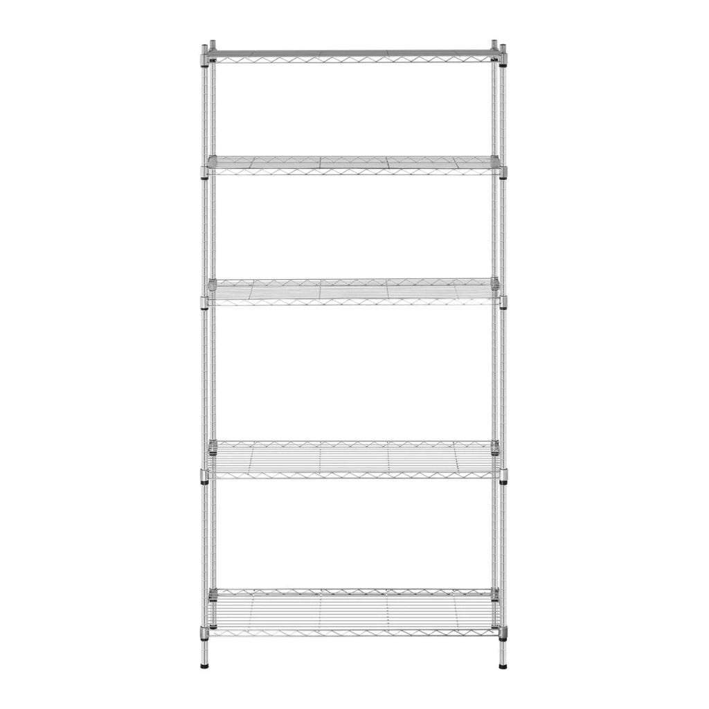 Scaffalatura professionale per garage/officina 35 x 90 x 180 cm 150 kg metallo grigio 14_0001536