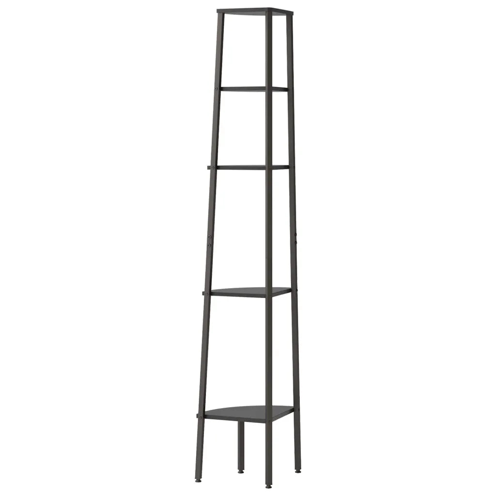 Scaffale Angolare a 5 Livelli Nero 45,5x31,5x180 cm CFW8148039