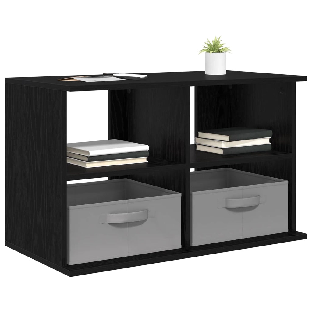 Supporto TV con cassetto Rovere Nero 79 x 40 x 48 cm 8000461