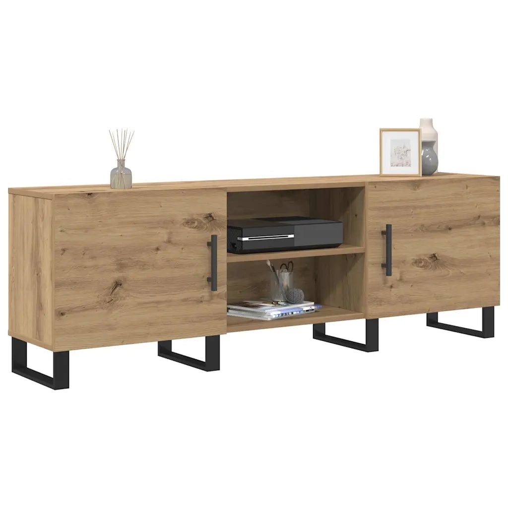 Mobile TV-Credenza per TV-Console TV Rovere artigianale 150 x 30 x 50 cm Legno multistrato 773143