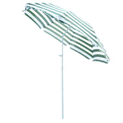 Ombrellone da Giardino con Tetto Inclinabile ¨C Zephmum ¨C ?180 cm Verde e Bianco