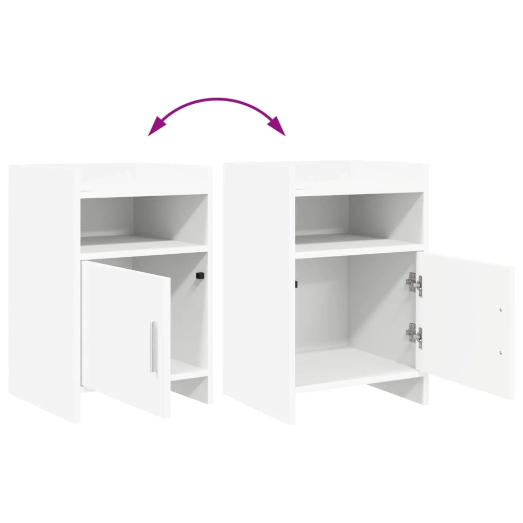Comodini Bianco 40 x 36 x 60 cm Legno ingegnerizzato 8011035