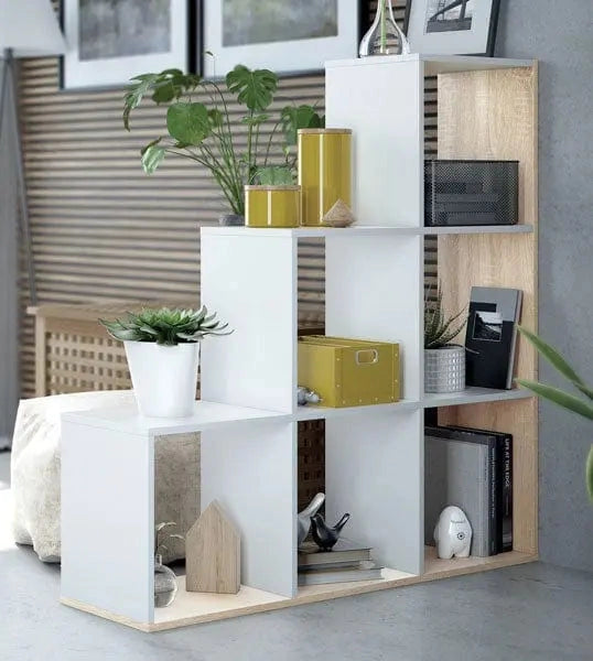 Libreria box 108x28x110h bianco canadian