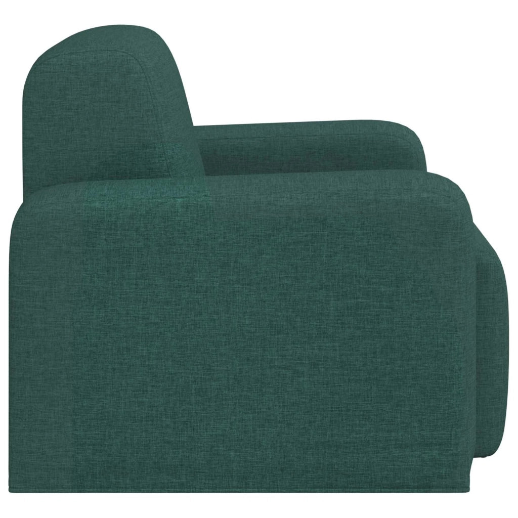 Divano Sedia-Poltrona Verde Scuro Tessuto 302789