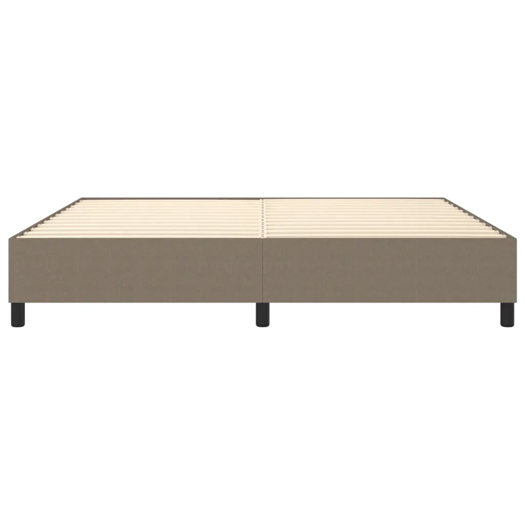 Struttura Letto a Rete a Molle Tortora 200x200 cm in Tessuto
