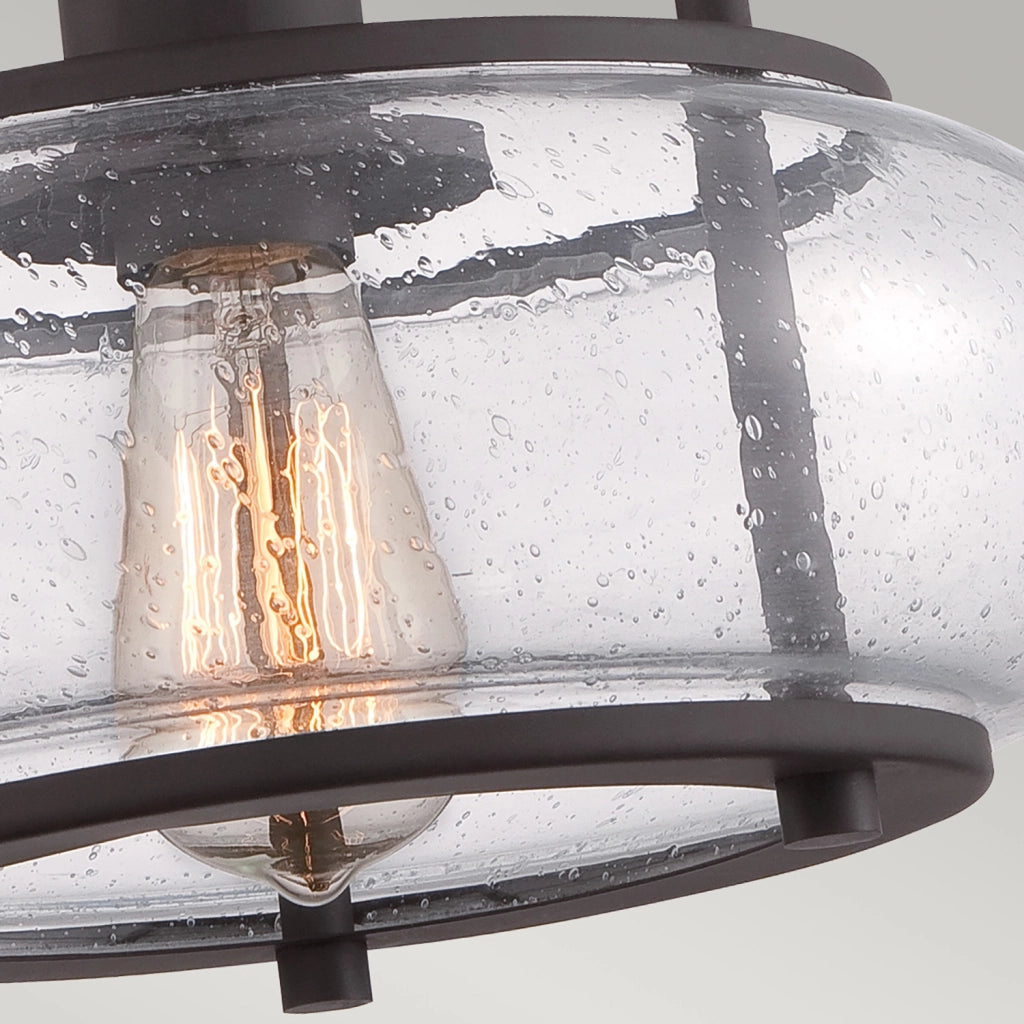 Lampada a Soffitto Industrial Nordica Trilogy Metallo Bronzo Antico 1 Luce E27