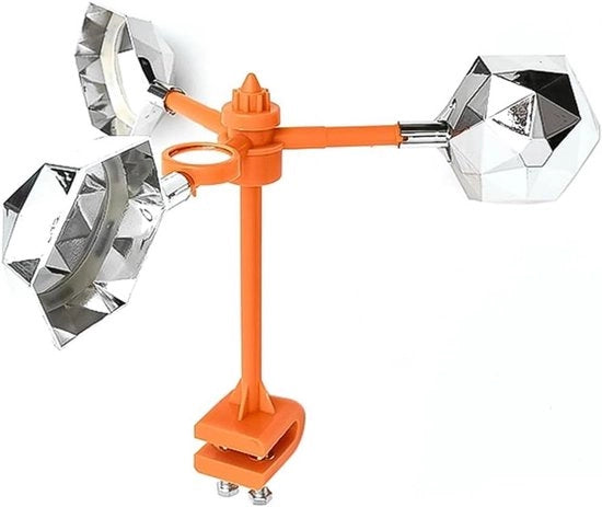 Ventilatore da sole a turbina con superfici riflettenti per protezione degli uccelli - Protezione degli uccelli per balconi, tetti, frutteti e laghetti