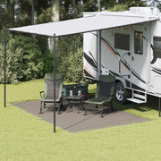 Tappeto da Tenda Grigio chiaro 400 x 250 cm Polietilene 42000192