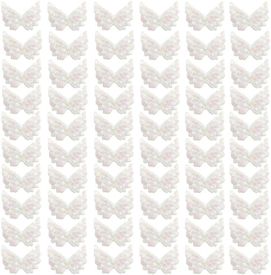 Pannelli decorativi per strisce o cucito - 60 pezzi - Pannelli decorativi ricamati - Decorazione/Abbigliamento - Applicazione/Ornamento - Materiale di alta qualità