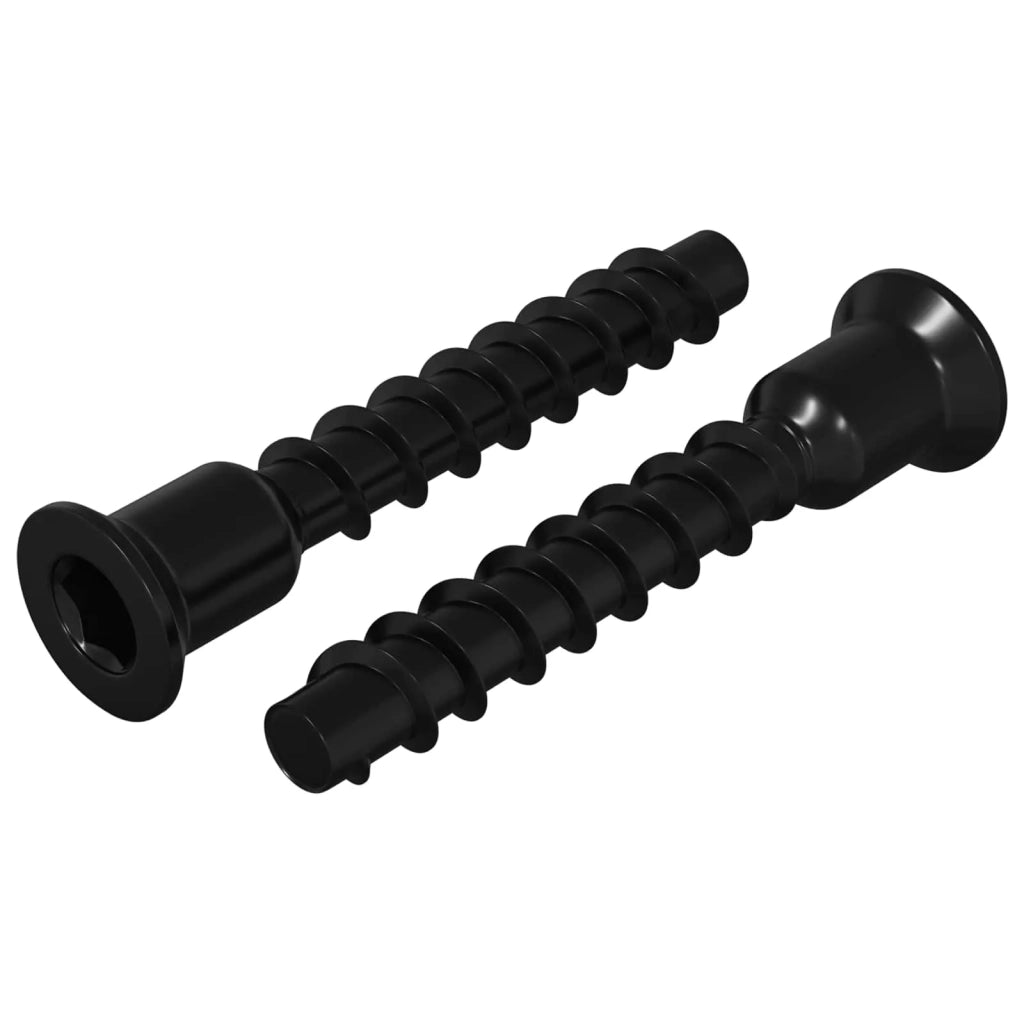 Vite a testa esagonale 2 pcs Nero 7 x 40 mm Ferro 864544