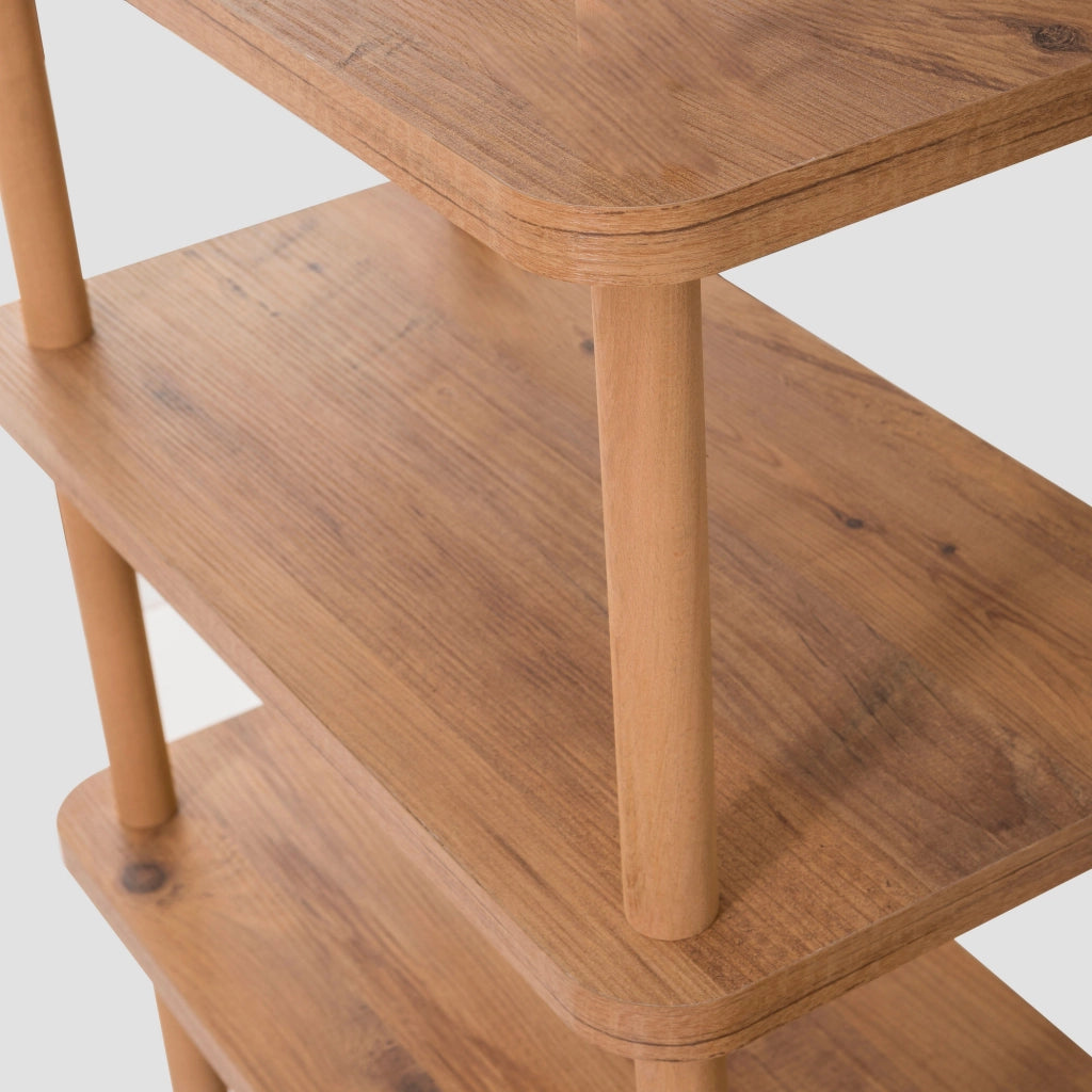 Libreria in legno "Zen" - 180 x 35 x 75 cm - Marrone