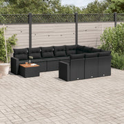 Set Divani da Giardino 11 pz con Cuscini in Polyrattan Nerocod mxl 112108