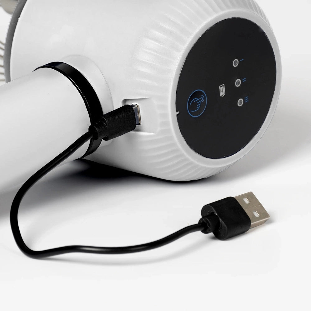 Trade Shop - Sbattitore Elettrico Ricaricabile Usb 20w 3 Velocità Design Cordless Con Fruste In Acciaio -