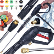 Pistola Alta Pressione Pro Clean Gun PCG1 Set – 5 Ugelli Rosfix | 4000 PSI | Compatibile con Kärcher, Bosch, Kranzle