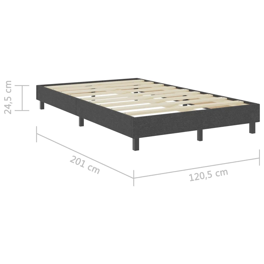 Letto a Molle Grigio in Tessuto 120x200 cm 287455