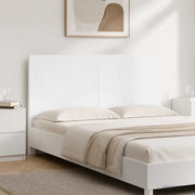 Testiera da Muro HOORN Bianco Lucido Legno ingegnerizzato 897409