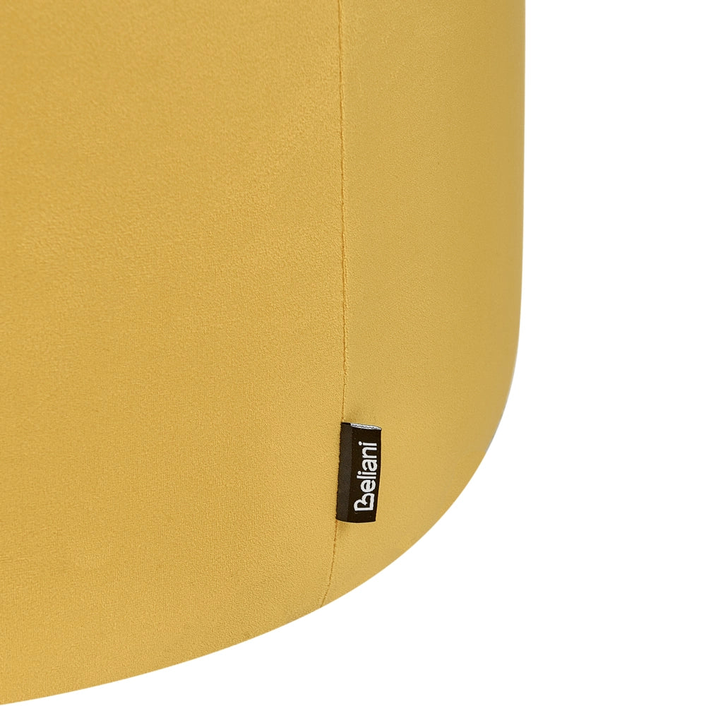 Sedia imbottita in velluto giallo con braccioli Mobili per l'asilo nido Seduta per bambini Design moderno Forma a corona