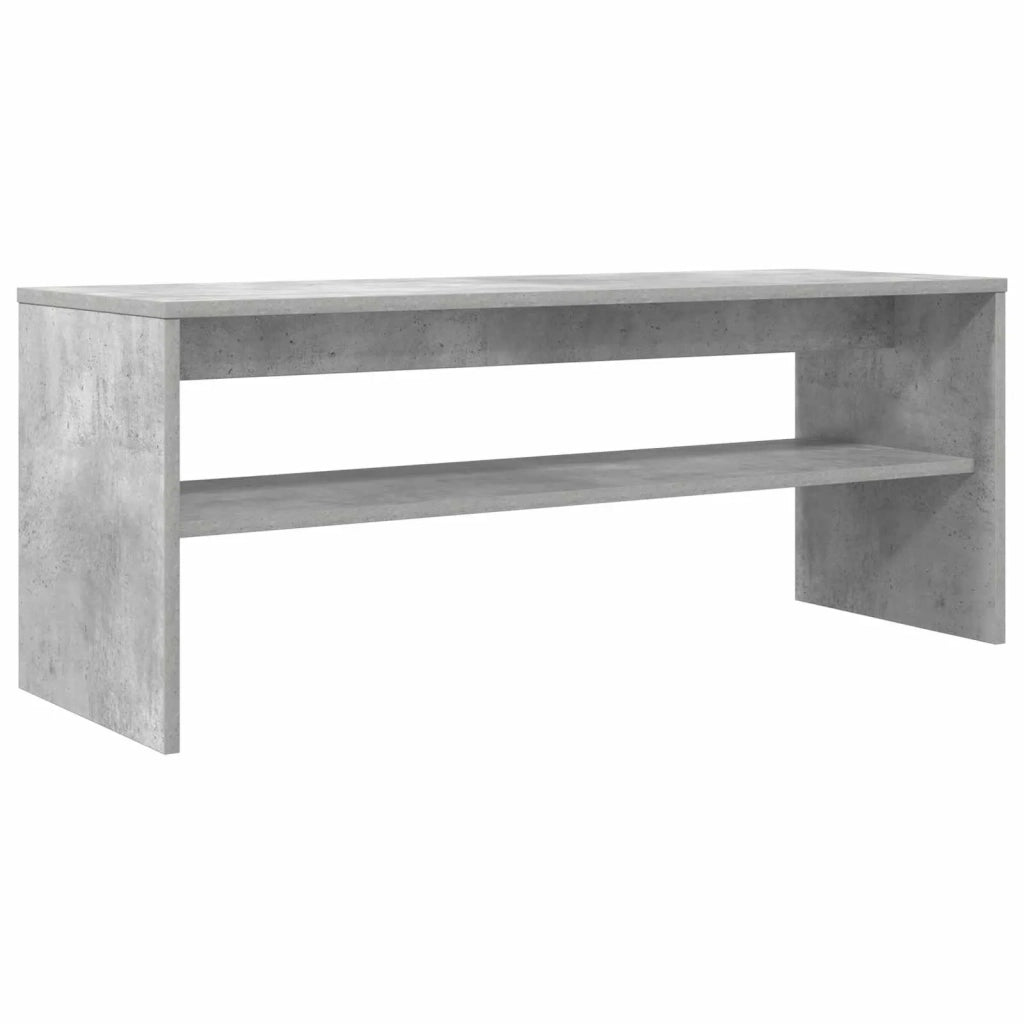 Mobile TV 100 x 35 x 40 cm Grigio cemento Legno ingegnerizzato 8000311